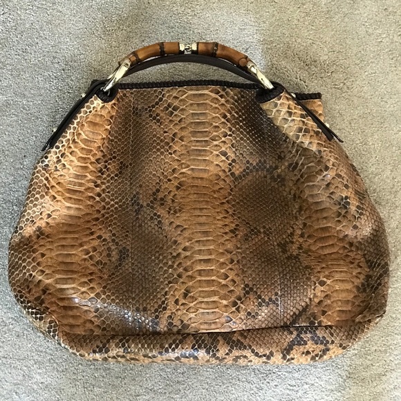 Gucci Horsebit Python Hobo - Picture 2 of 8